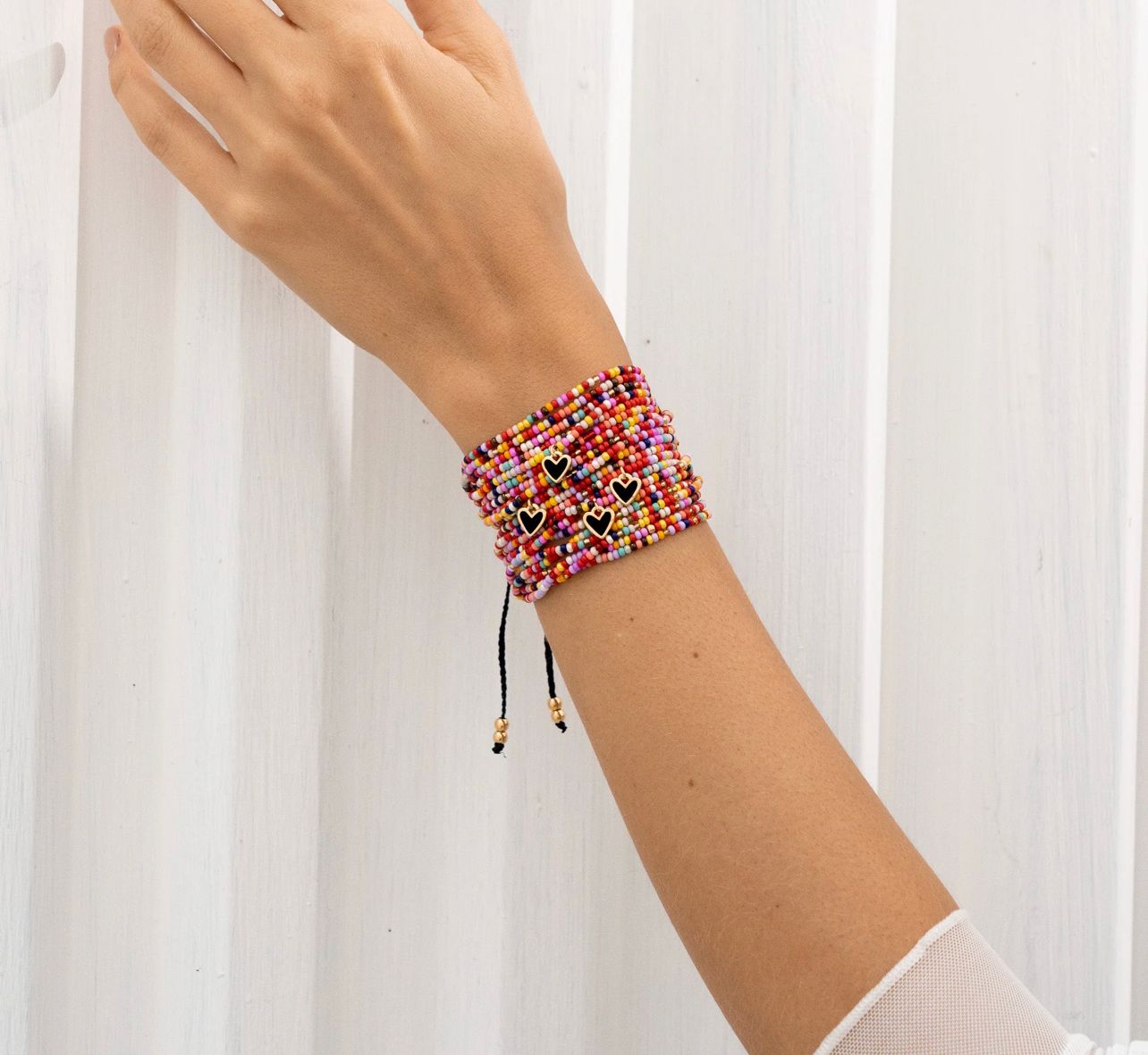 Pulsera Tejida + Aretes