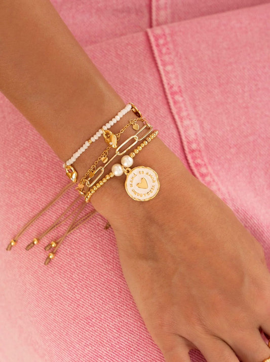 Set pulsera dijes varios con significado + aretes