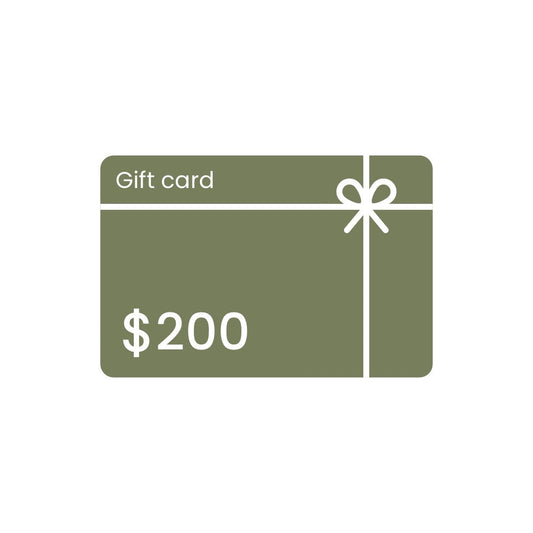 Tarjeta de regalo por 200 dólares