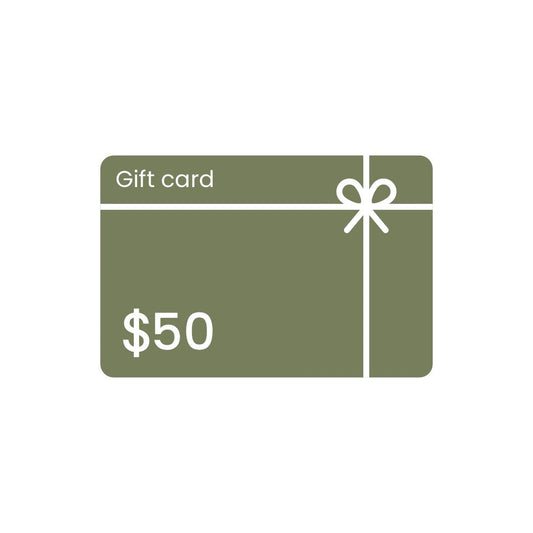 Tarjeta de regalo por 50 dólares